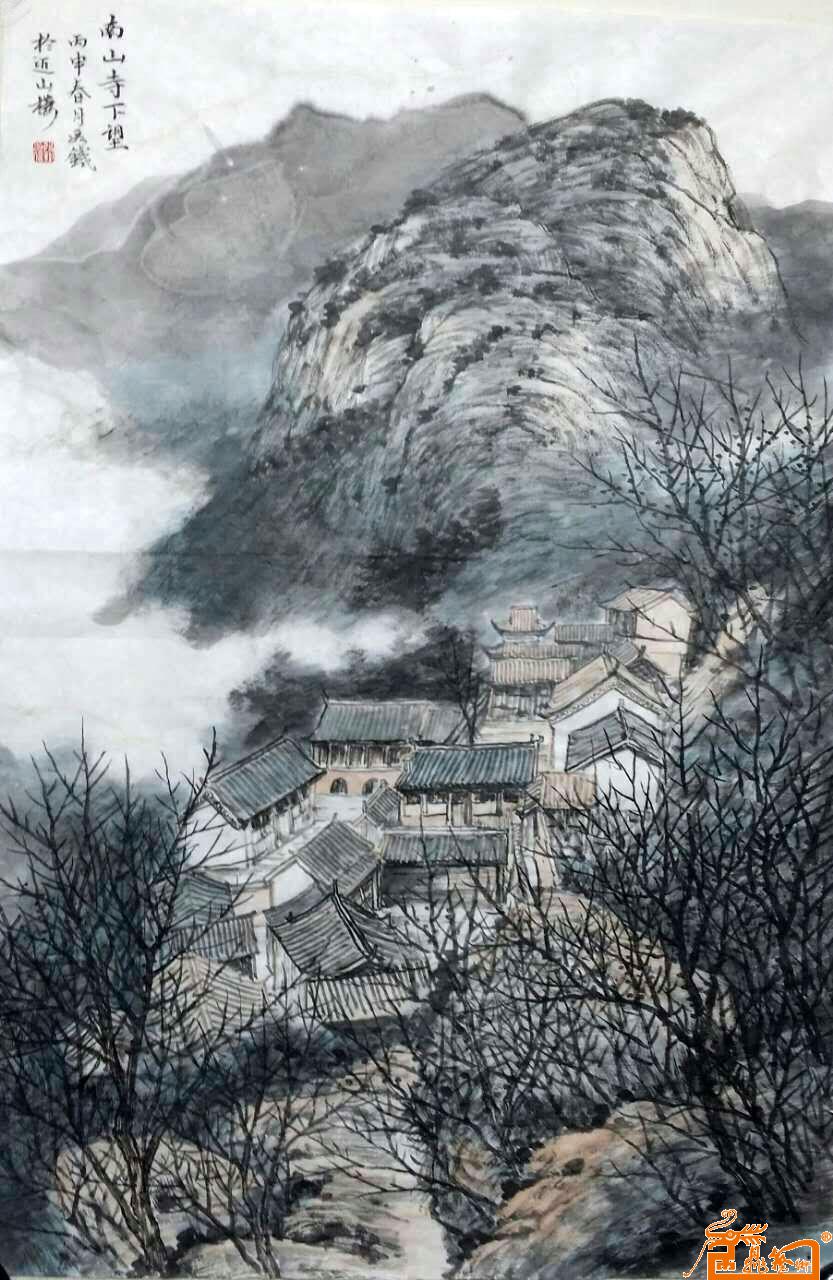 南山寺下望