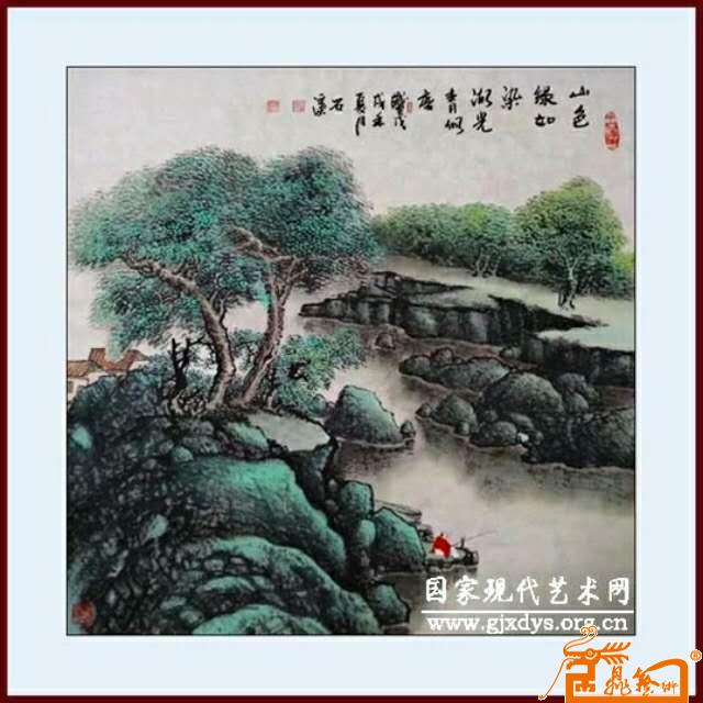 作品30-山色绿如染